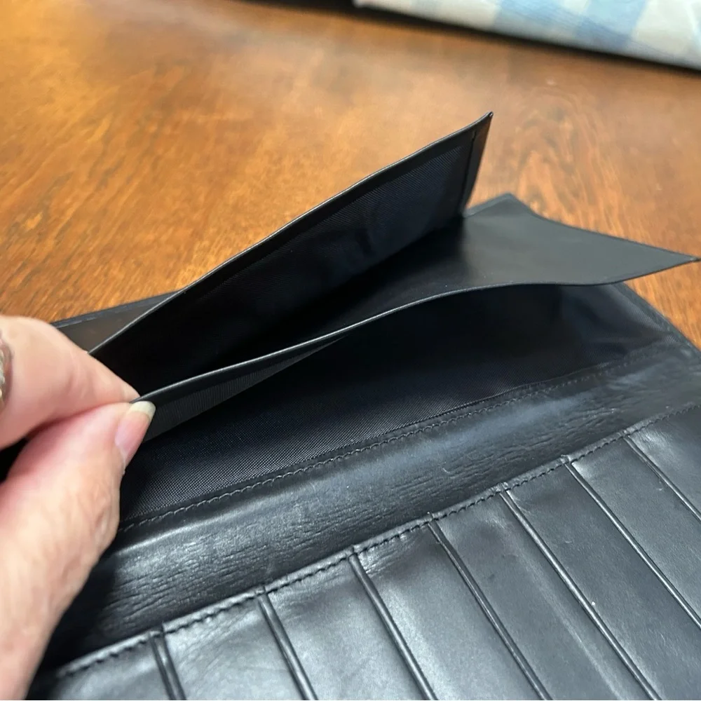 Mercedes-Benz Black GloveBox Wallet Organizer. Very soft, man made material.
